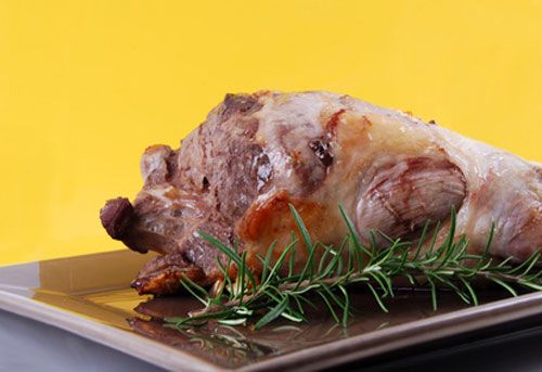 Gigot d'agneau enfourné,gigot,agneau,enfourné